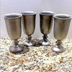 Set of 4 Vintage Wilton Armetale Goblets – Plough Tavern Collection
